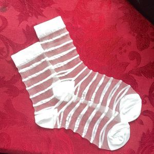 sheer thin high top socks 814f